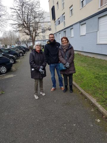 Après la reconnaissance du parcours, frigorifiés mais contents