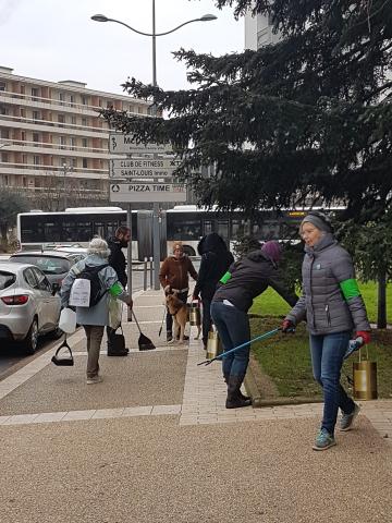 Ramassage en ville, le 2 février